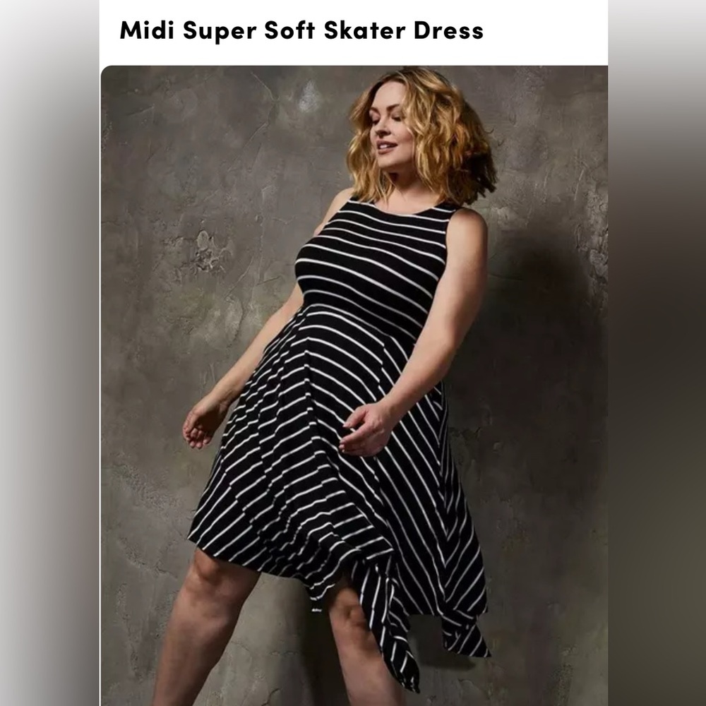 Torrid Midi Super Soft Skater Dress